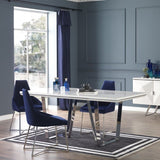 Tavolo bianco laccato lucido  185x95x78h
